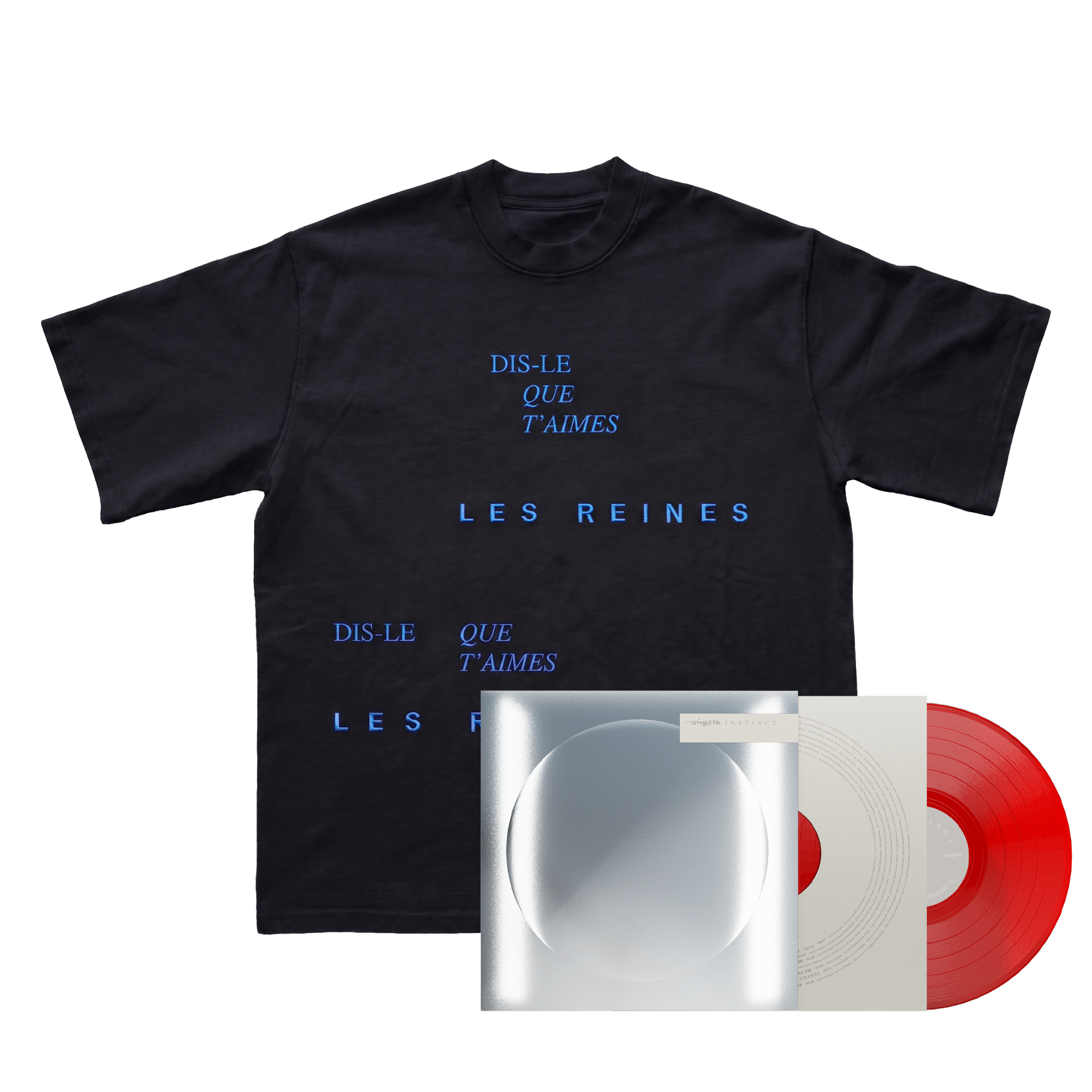 VINYL « INSTINCT » EXCLUSIVE + EMBROIDERED T-SHIRT